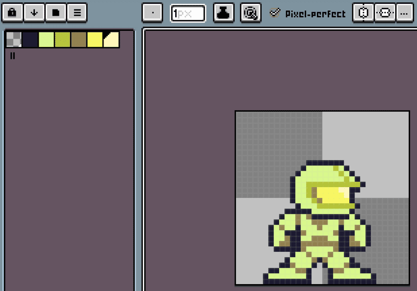 Color palette generated based on existing sprite in Aseprite Color palette generated based on existing sprite in Aseprite